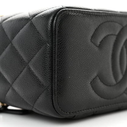 Chanel Caviar Quilted Small Vanity Case With Chain Black 9 of 15