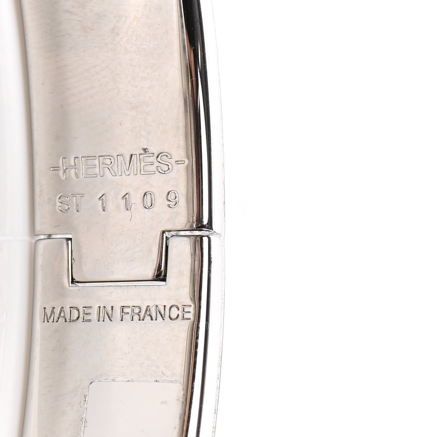 Enamel Clic Anneau Bracelet PM Marron Glace