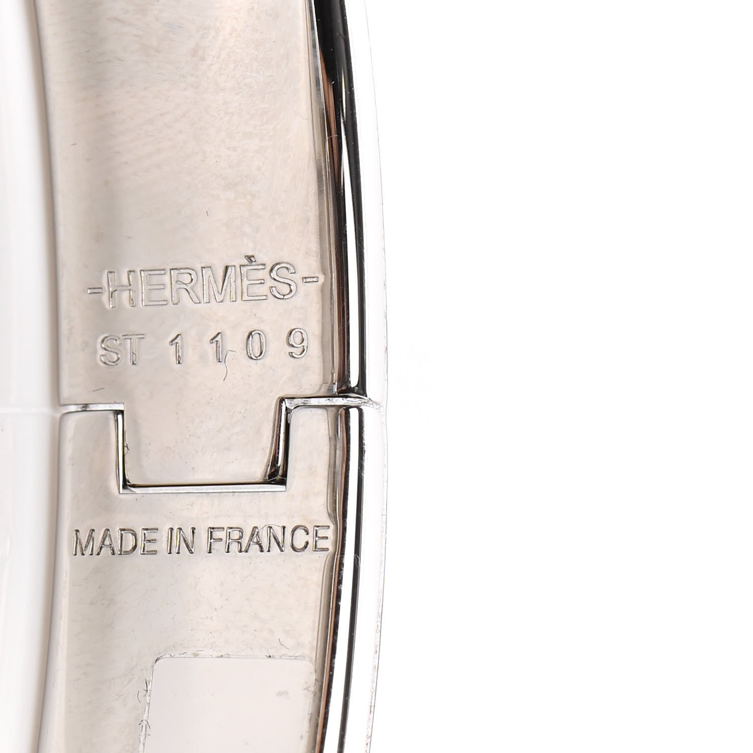 Hermes Enamel Clic Anneau Bracelet PM Marron Glace 4 of 5