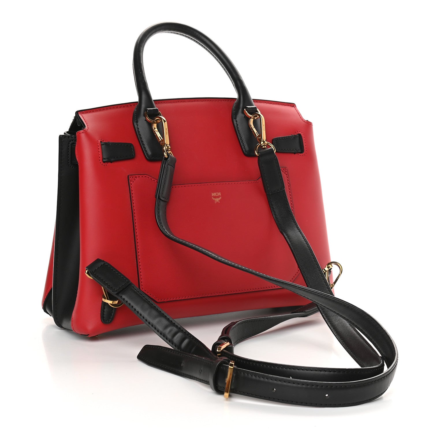 MCM Calf Hair Calfskin Medium Milla Convertible Backpack Leopard Red 2 of 8