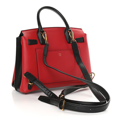 MCM Calf Hair Calfskin Medium Milla Convertible Backpack Leopard Red 2 of 8