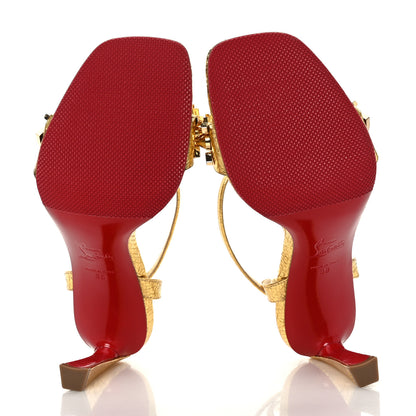 Christian Louboutin Specchio Asteroispikes 85 Sandals 38 Gold 5 of 7