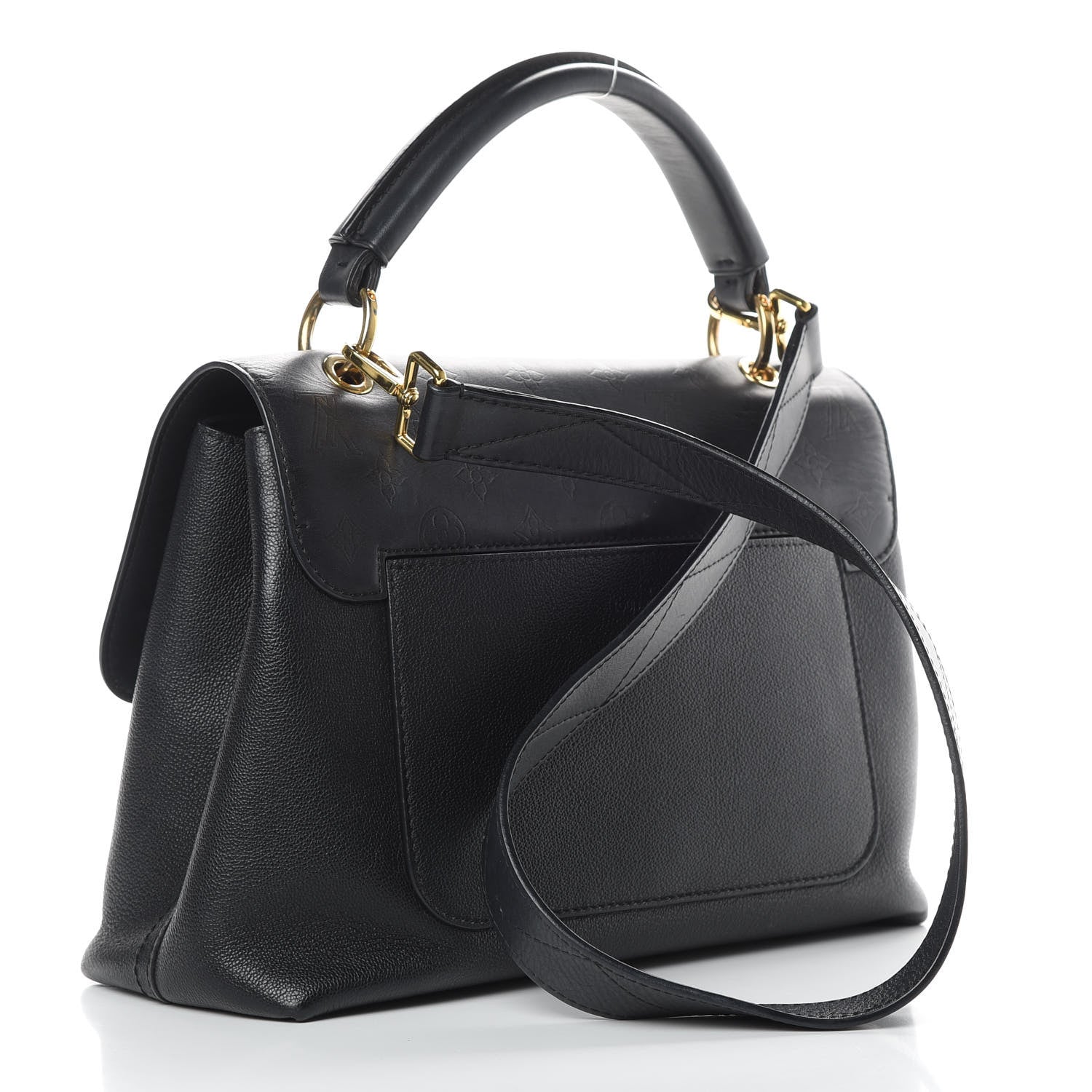 Louis Vuitton Calfskin Monogram Very One Handle Black 3 of 18