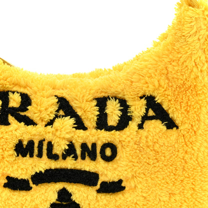 Prada Terry Cloth Mini Re-Edition 2000 Bag Giallo Black 7 of 9