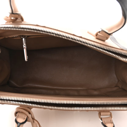 Prada Saffiano Baiade Small Galleria Double Zip Tote Cammeo White 5 of 10