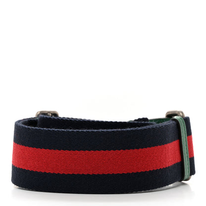 Gucci Canvas Web Shoulder Strap Navy Red Green 2 of 4