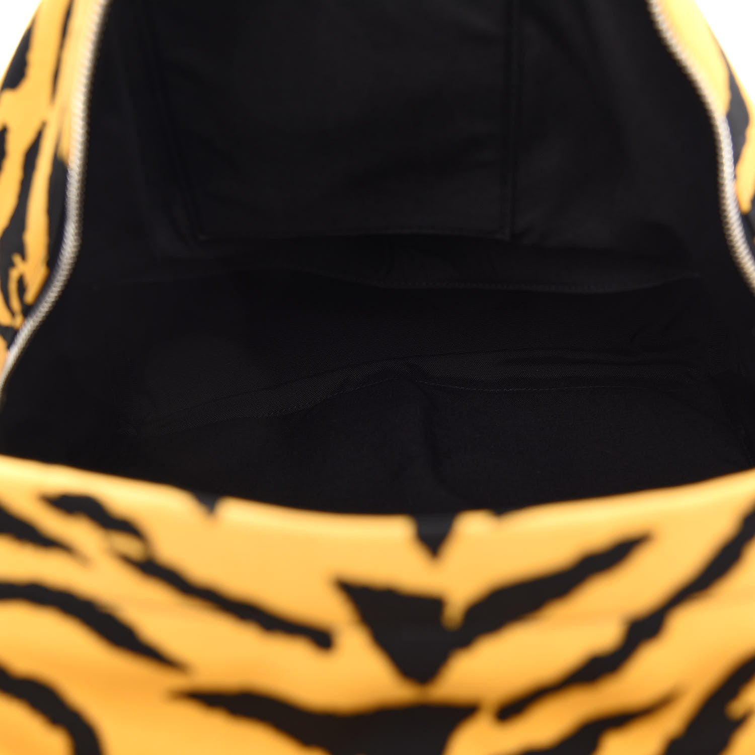 Saint Laurent Canvas Zebra Print City Backpack Yellow Black 5 of 8