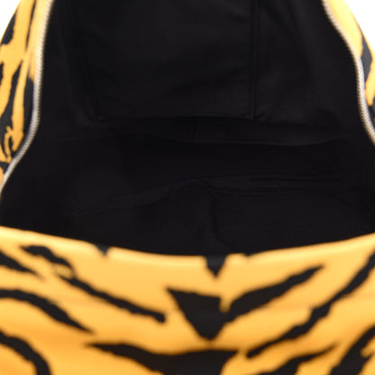 Saint Laurent Canvas Zebra Print City Backpack Yellow Black 5 of 8