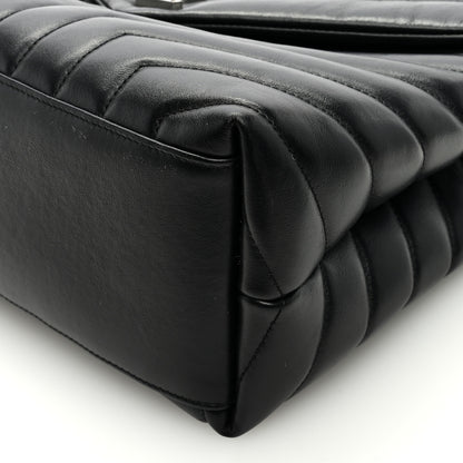 Saint Laurent Calfskin Y Quilted Monogram Medium Loulou Chain Satchel Black 8 of 8