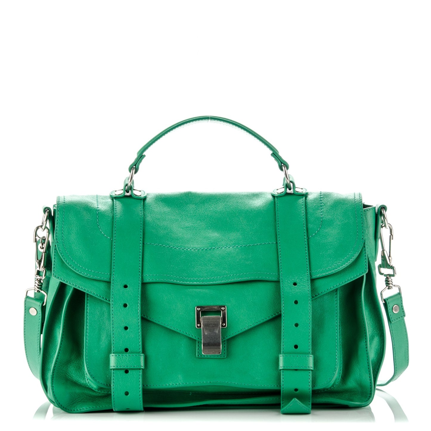 Lambskin Medium PS1 Satchel Aloe