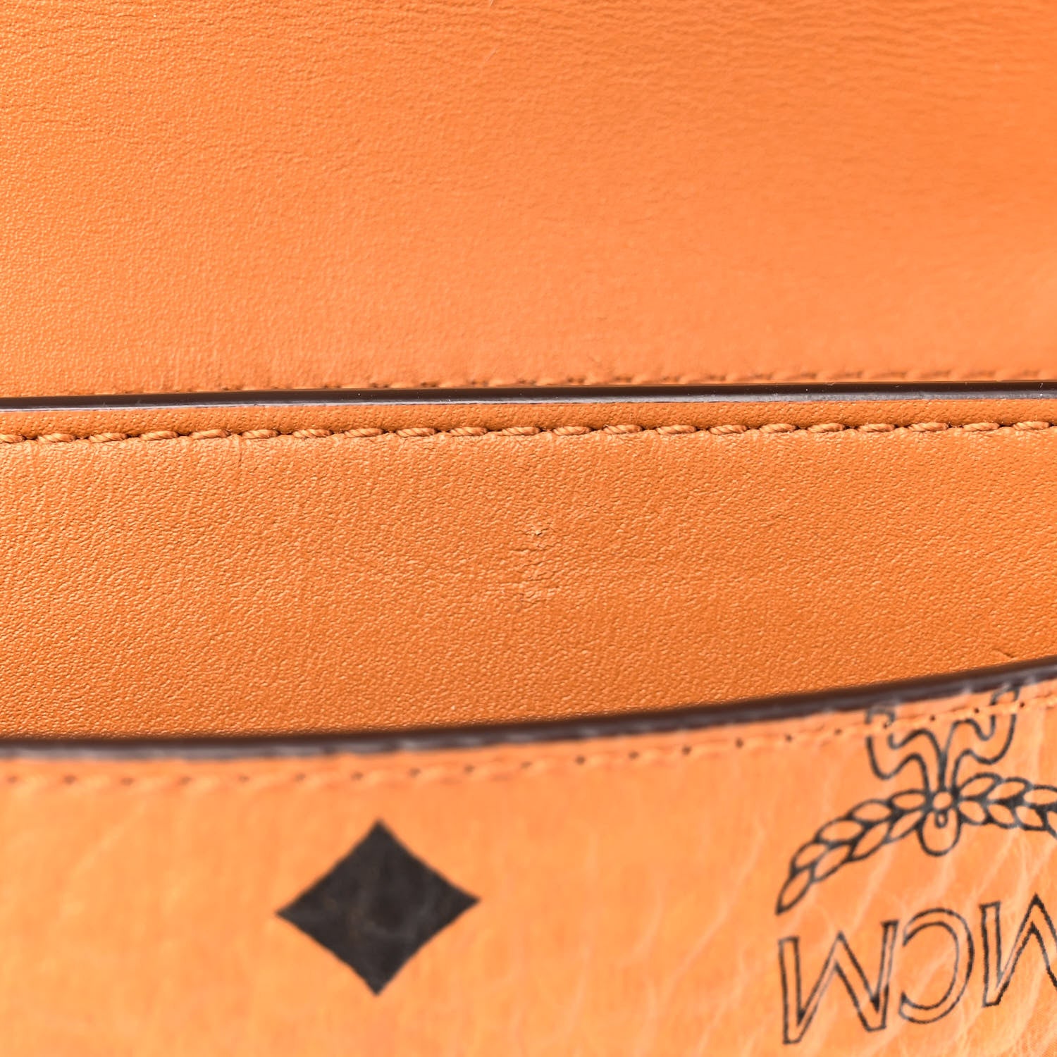 MCM Visetos Small Millie Belt Bag Cognac 6 of 9
