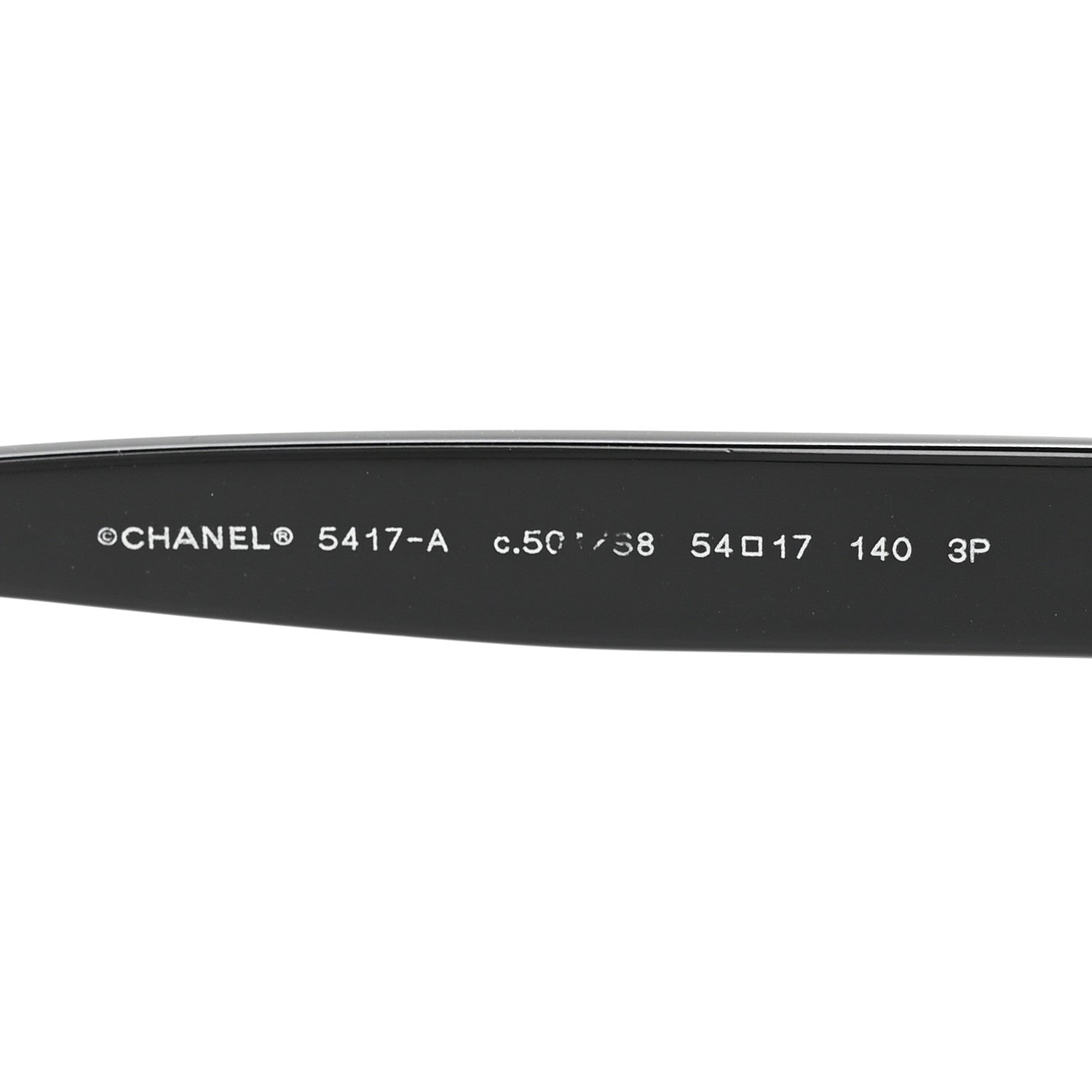 Chanel Acetate Polarized Square Sunglasses 5417-A Black 5 of 8