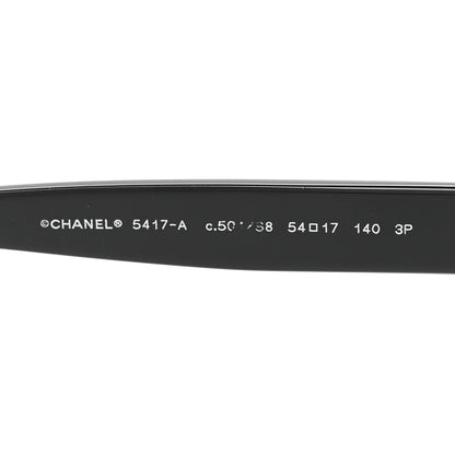Chanel Acetate Polarized Square Sunglasses 5417-A Black 5 of 8