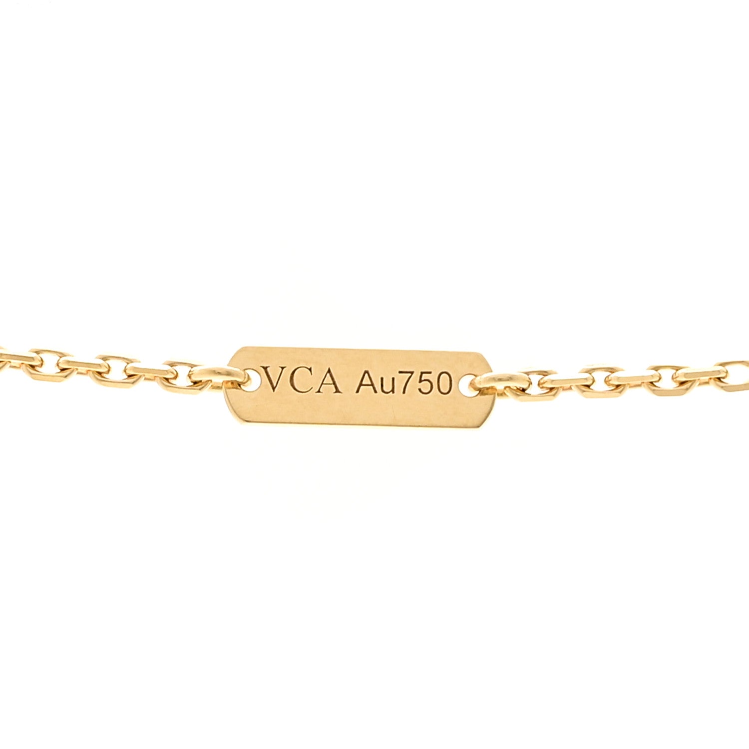Van Cleef & Arpels VAN CLEEF &amp; ARPELS 18K Yellow Gold Malachite Vintage Alhambra Pendant Necklace 5 of 6
