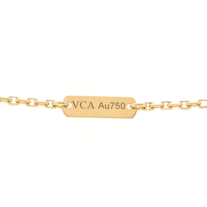 Van Cleef & Arpels VAN CLEEF &amp; ARPELS 18K Yellow Gold Malachite Vintage Alhambra Pendant Necklace 5 of 6