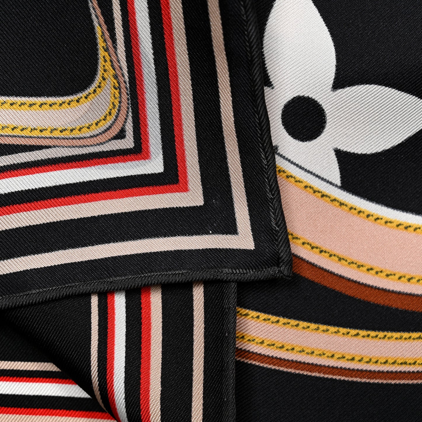 Silk Monogram Ultimate Square 90 Scarf Black
