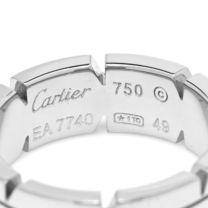 Cartier 18K White Gold Tank Francaise Band Ring 49 4.75 4 of 4
