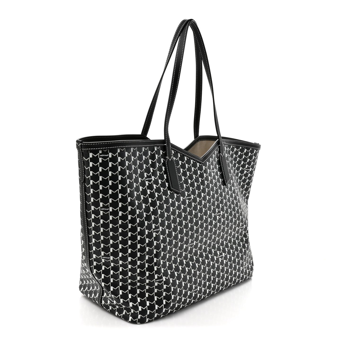 X KASING LUNG Calfskin Canvas M Labubu Tote GM Black