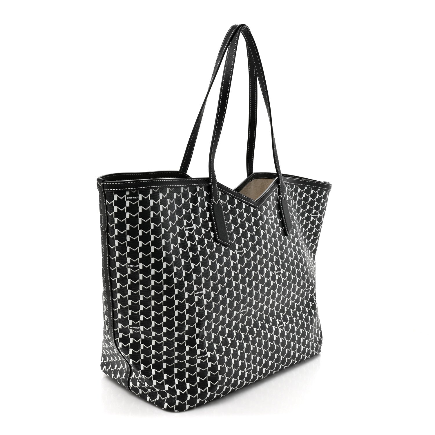Moynat X KASING LUNG Calfskin Canvas M Labubu Tote GM Black 4 of 11