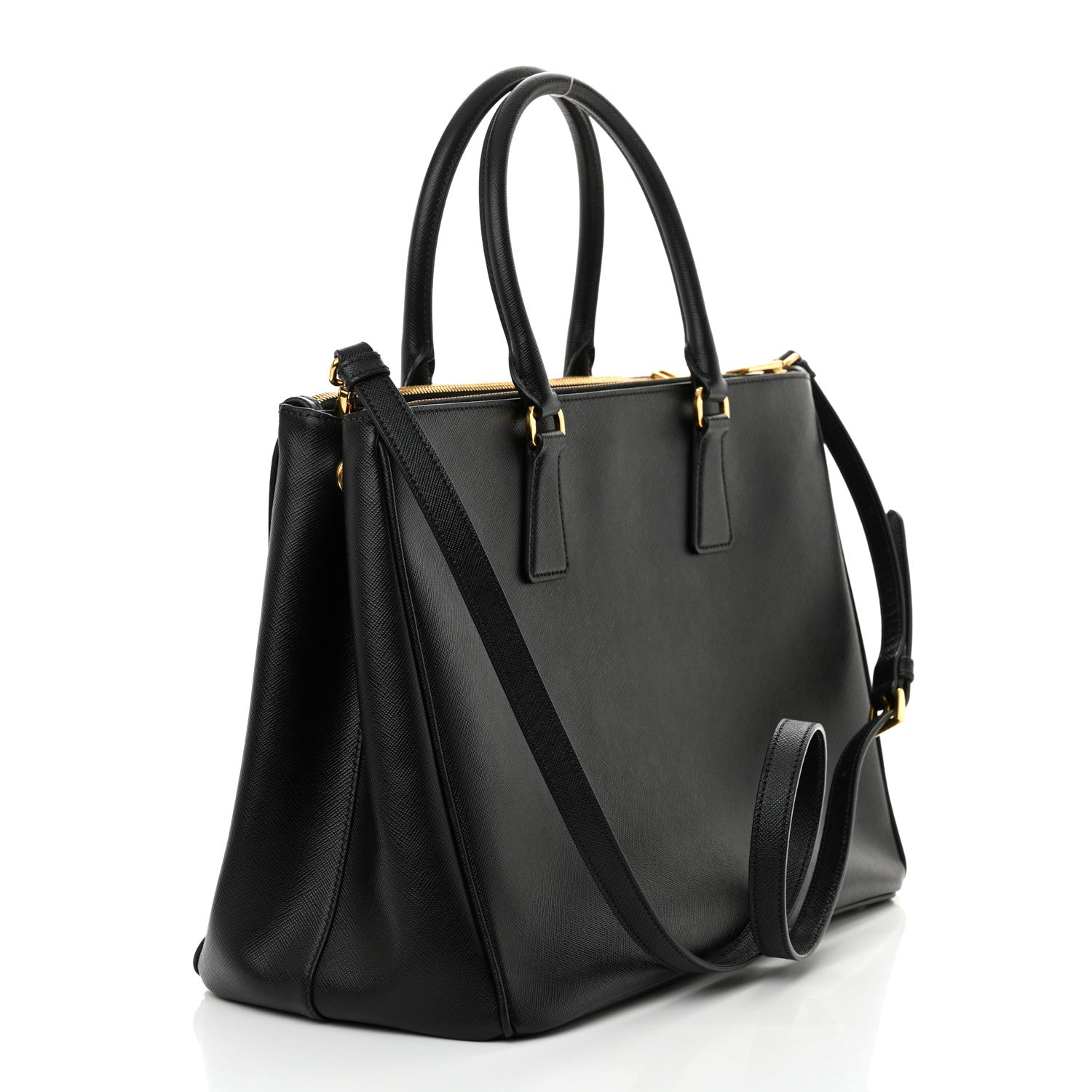 バリ Brics Large Shopping X Bag Tote Bag Black Zipper Nylon Leather New