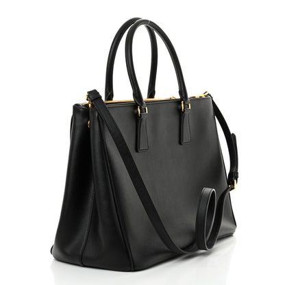 Prada Saffiano Lux Large Galleria Double Zip Tote Black 3 of 11