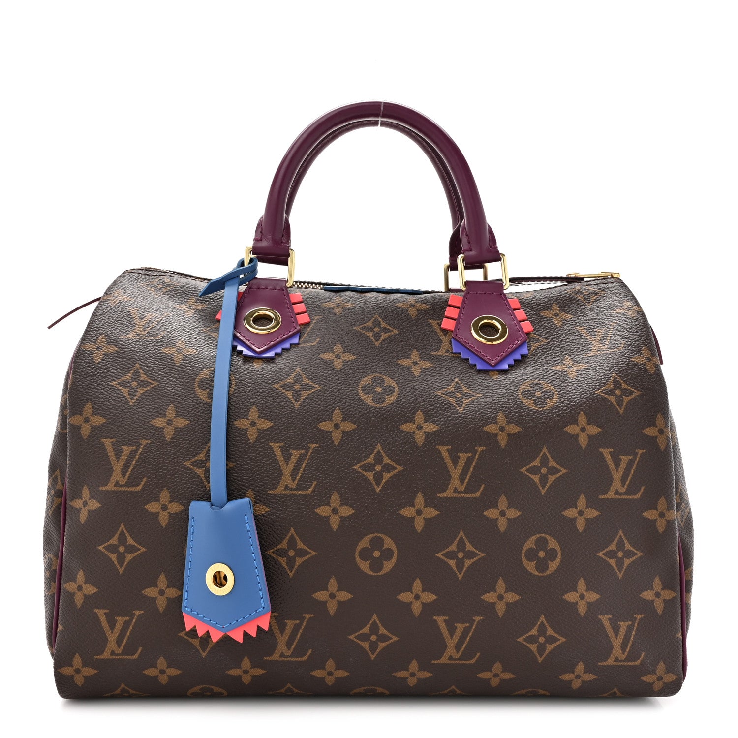 Louis Vuitton Monogram Totem Speedy 30 Magenta 1 of 11