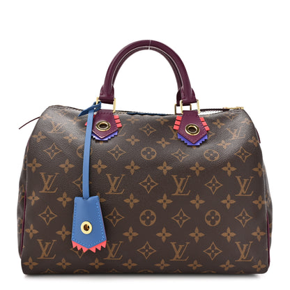 Louis Vuitton Monogram Totem Speedy 30 Magenta 1 of 11