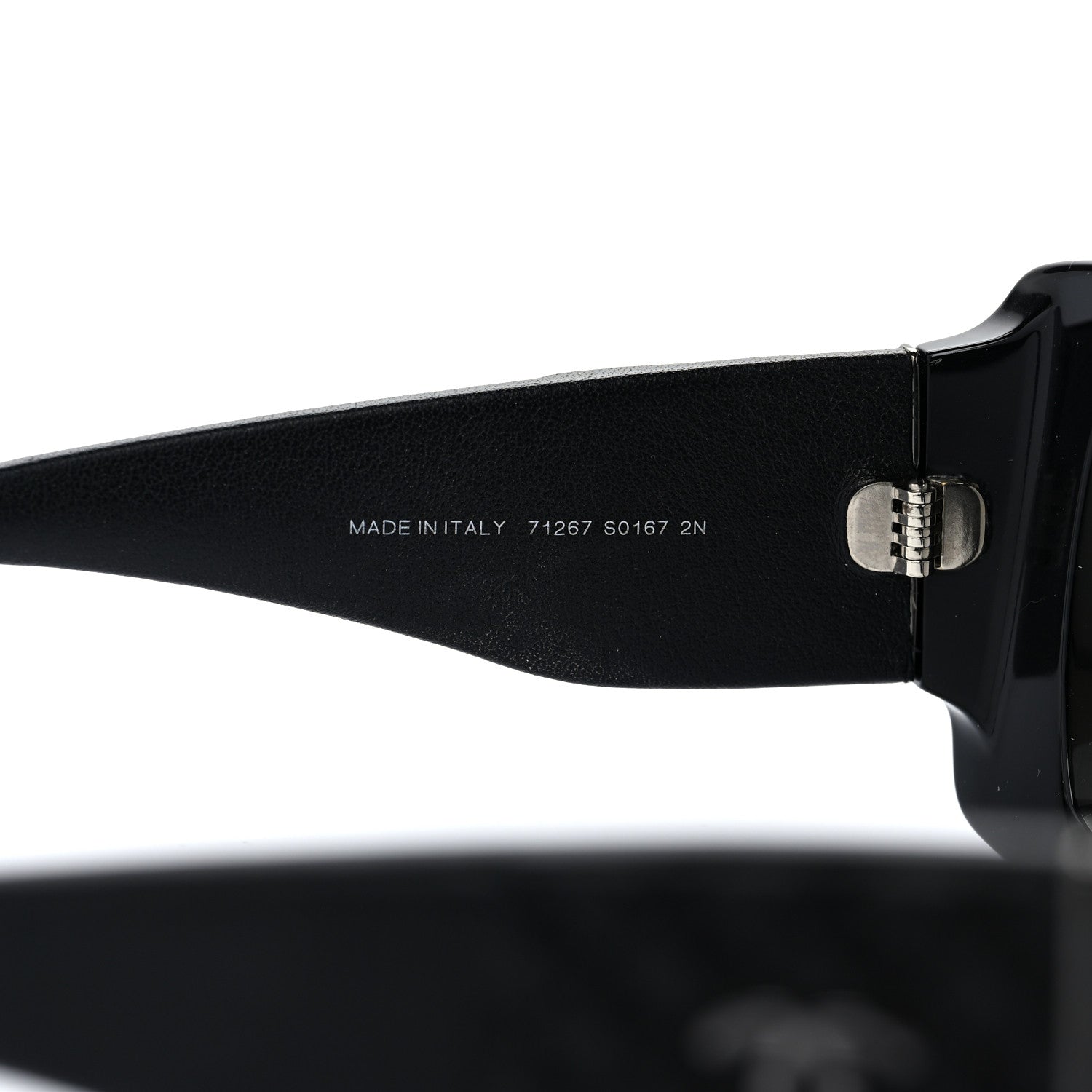Chanel Lambskin Shield Quilted Sunglasses 71267 Black 7 of 8