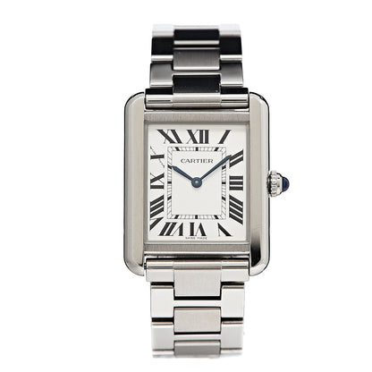 Cartier Stainless Steel 24mm Tank Solo Quartz Watch 1 of 5
