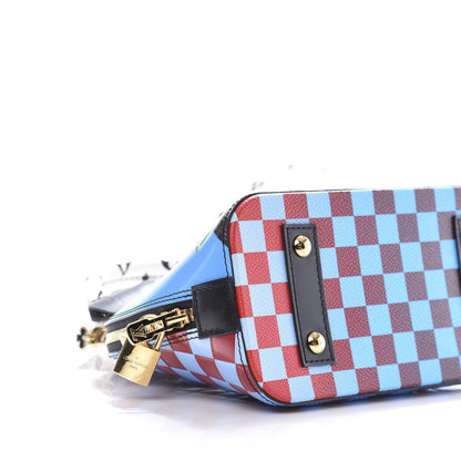 Louis Vuitton Epi Damier Race Alma BB Blue Vert 6 of 9
