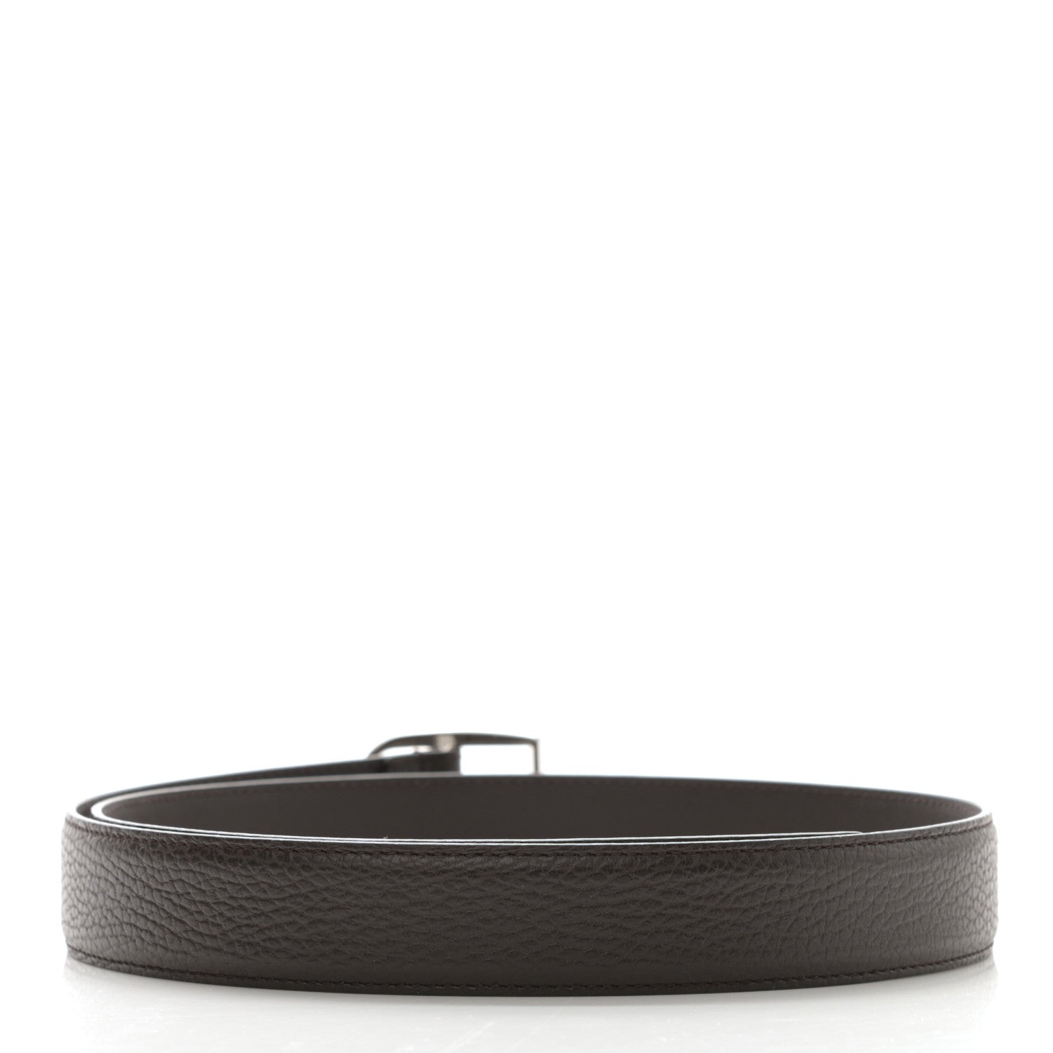 Gucci Calfskin Belt 85 34 Dark Brown 2 of 5