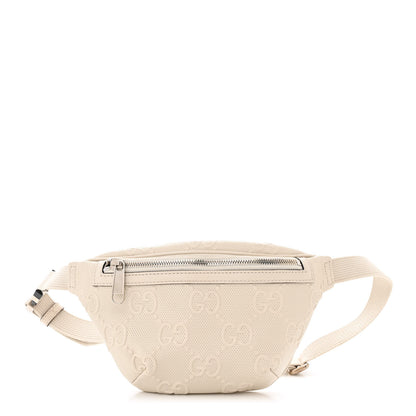 Gucci Calfskin GG Tennis Embossed Belt Bag Mystic White 1 of 11