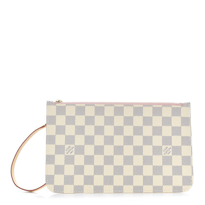 Louis Vuitton Damier Azur Neverfull MM GM Pochette Rose Ballerine 1 of 6