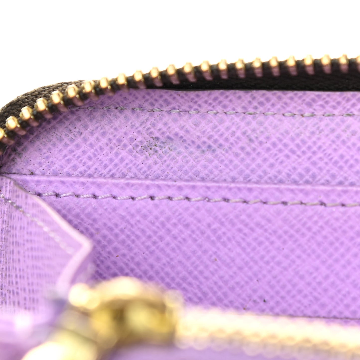 Damier Ebene Illustre Zippy Wallet Violet