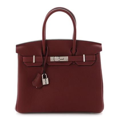 Hermes Togo Birkin 30 Rouge H 1 of 11