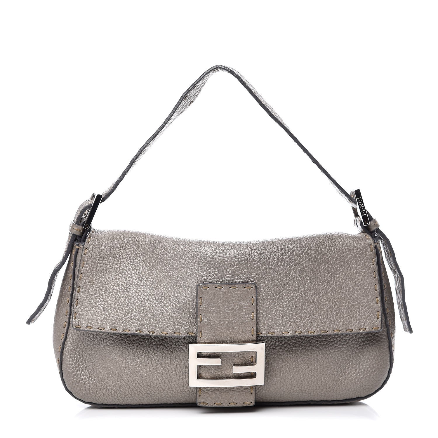 Fendi Cuoio Romano Selleria Baguette Peltro 1 of 8