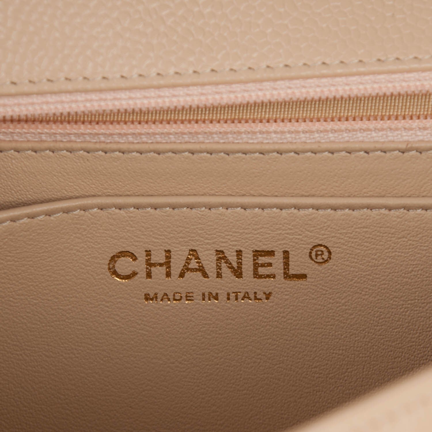 Chanel Caviar Quilted Jumbo Single Flap Beige Clair 6 of 7