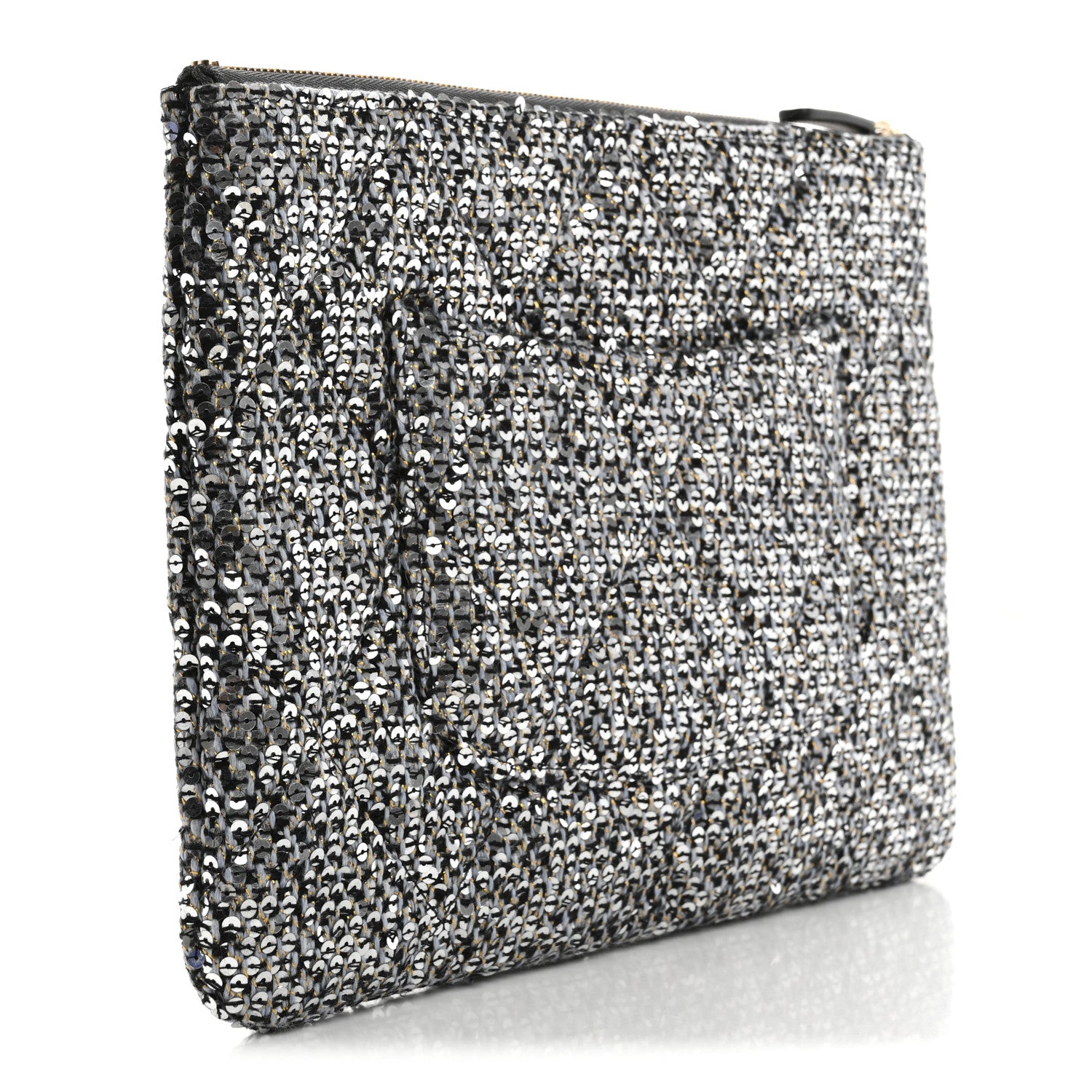 Chanel Sequins Medium 19 Pouch Silver 3 of 8