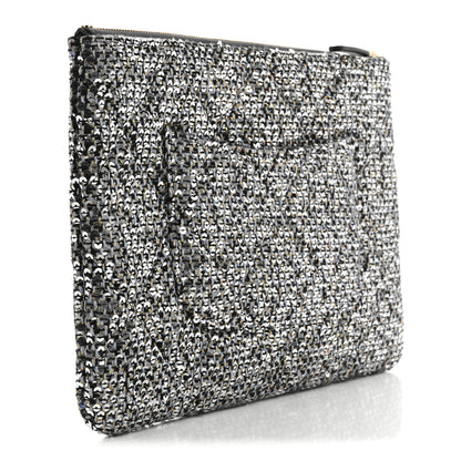 Chanel Sequins Medium 19 Pouch Silver 3 of 8