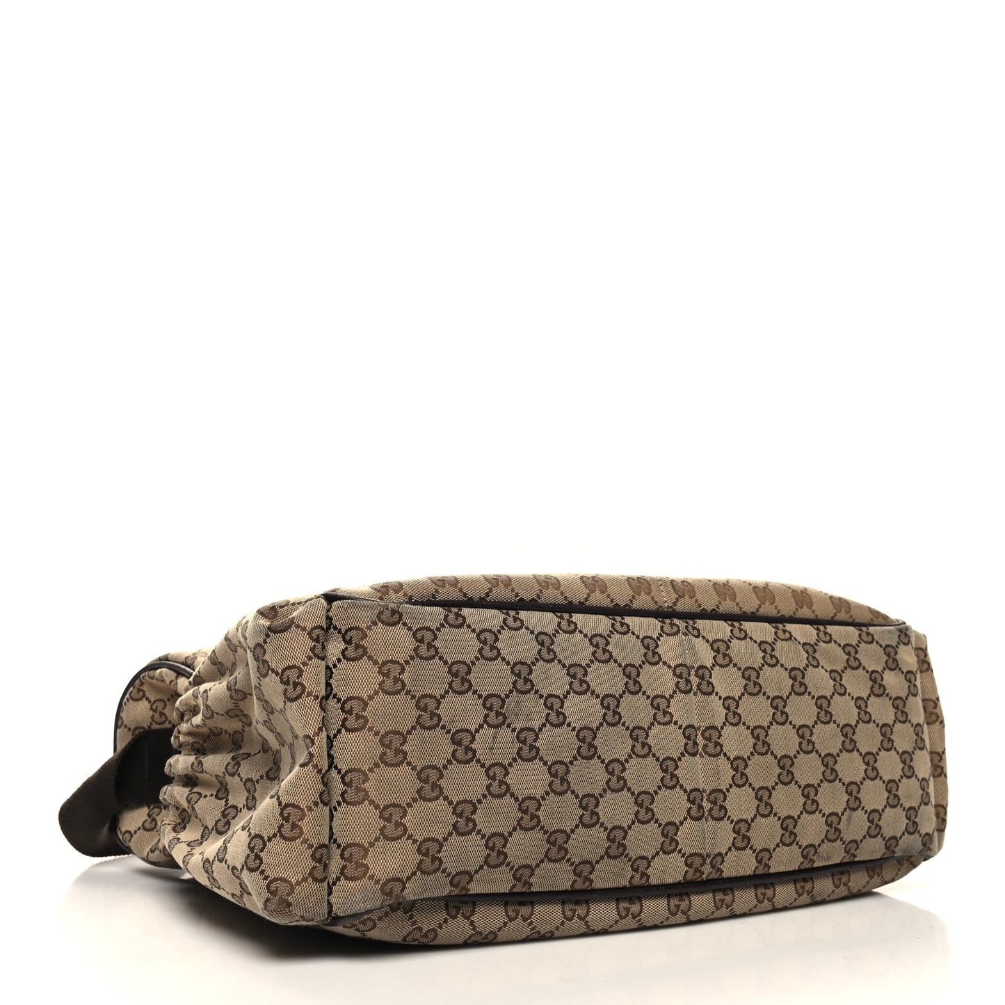 Monogram Natural Pigskin Large Diaper Bag Beige Ebony Cocoa Dark Chocolate