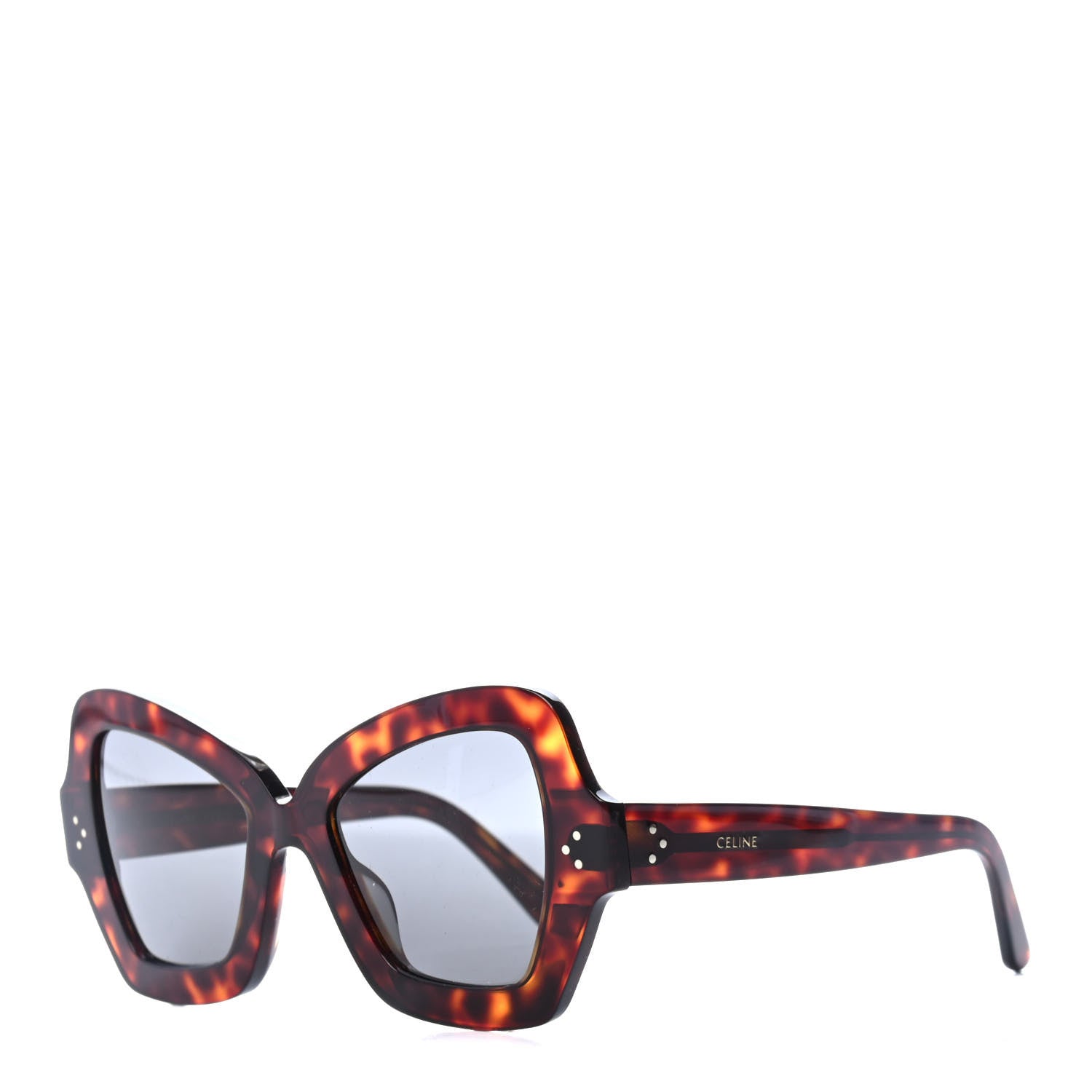 Celine Acetate Butterfly Sunglasses CL 40067I Red Havana Smoke 1 of 4