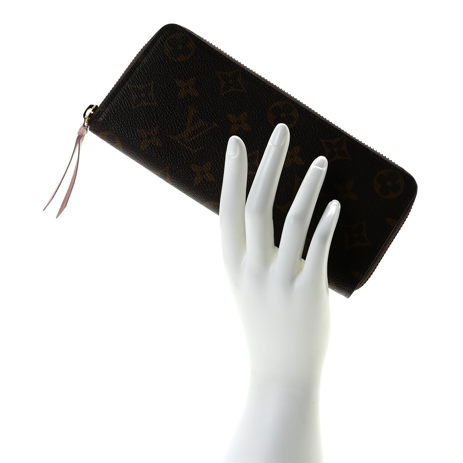 Louis Vuitton Monogram Clemence Wallet Rose Ballerine 2 of 7