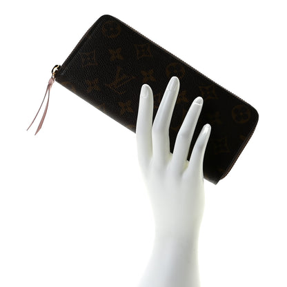 Louis Vuitton Monogram Clemence Wallet Rose Ballerine 2 of 7