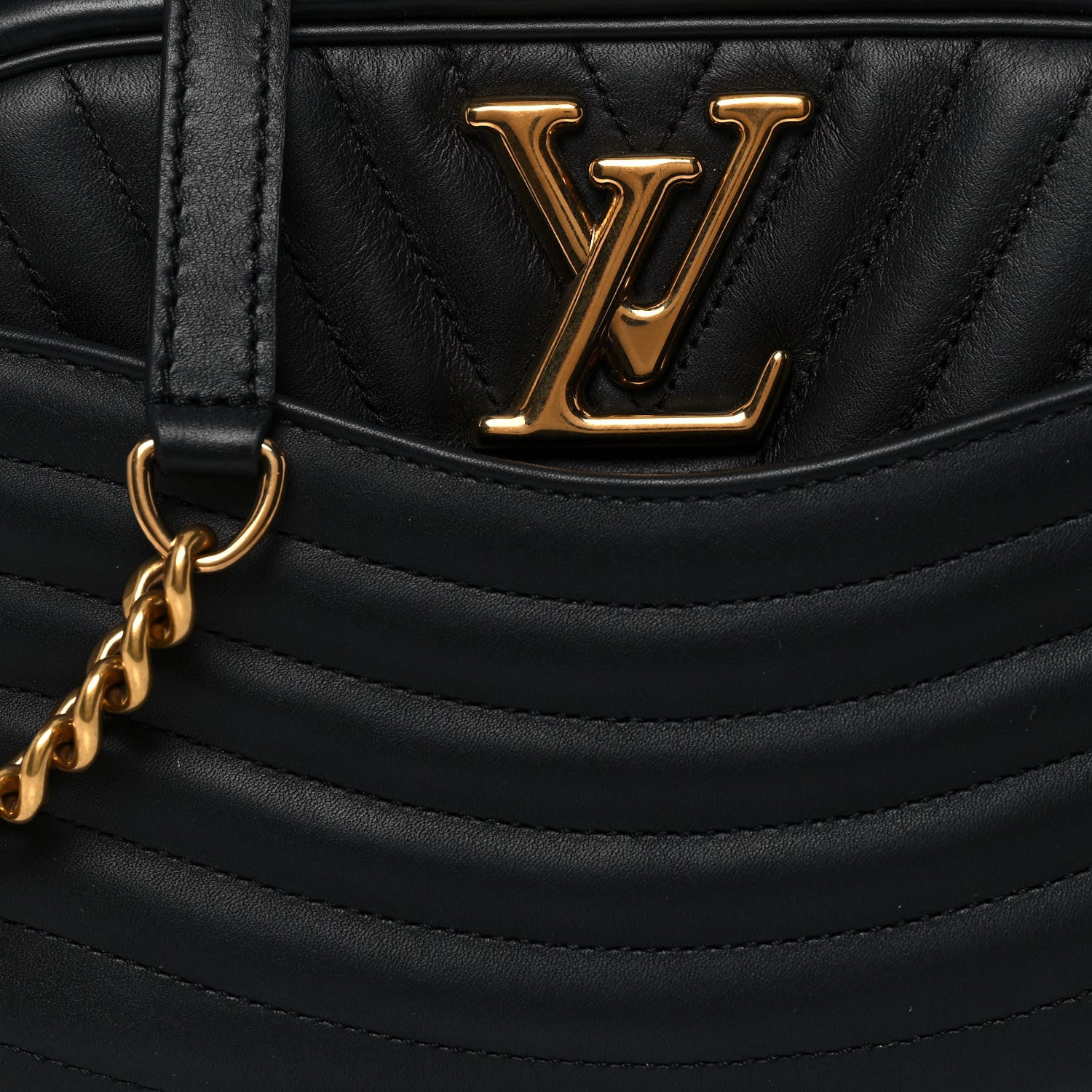 Louis Vuitton Calfskin New Wave Camera Bag NV Black 7 of 12