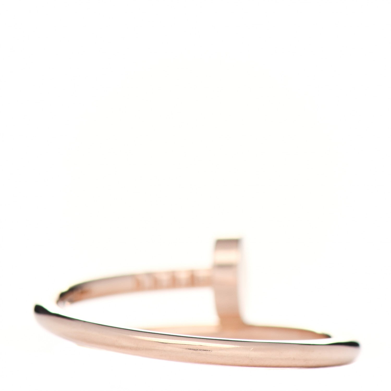 Cartier 18K Pink Gold Small Juste Un Clou Ring 55 7.25 3 of 5