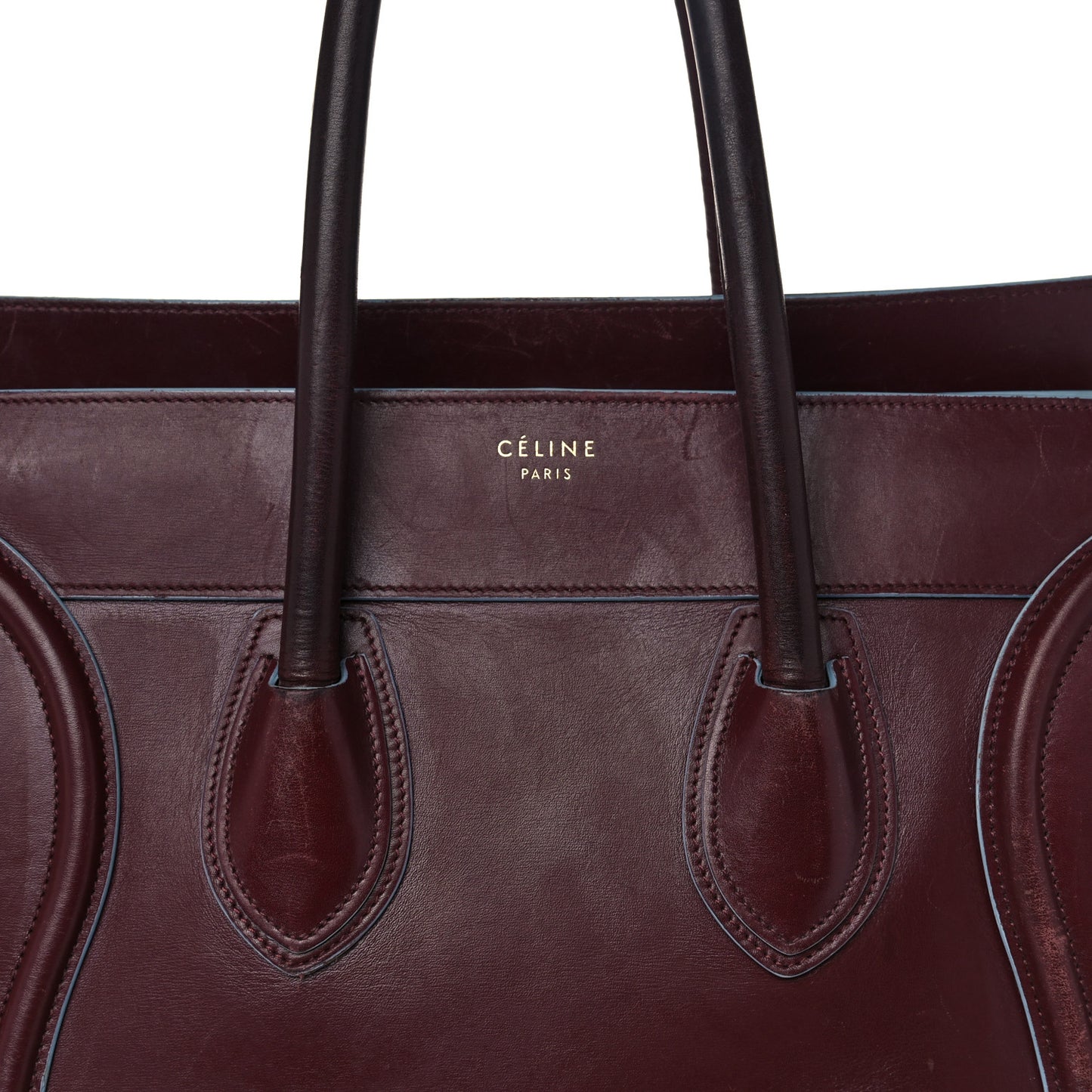 Palmelato Mini Luggage Burgundy Azur Blue