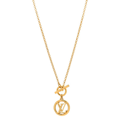 Louis Vuitton Metal Baby Louise Necklace Gold 1 of 4