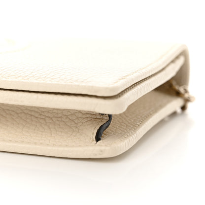 Gucci Pebbled Calfskin Soho Wallet on Chain Ivoire 11 of 11