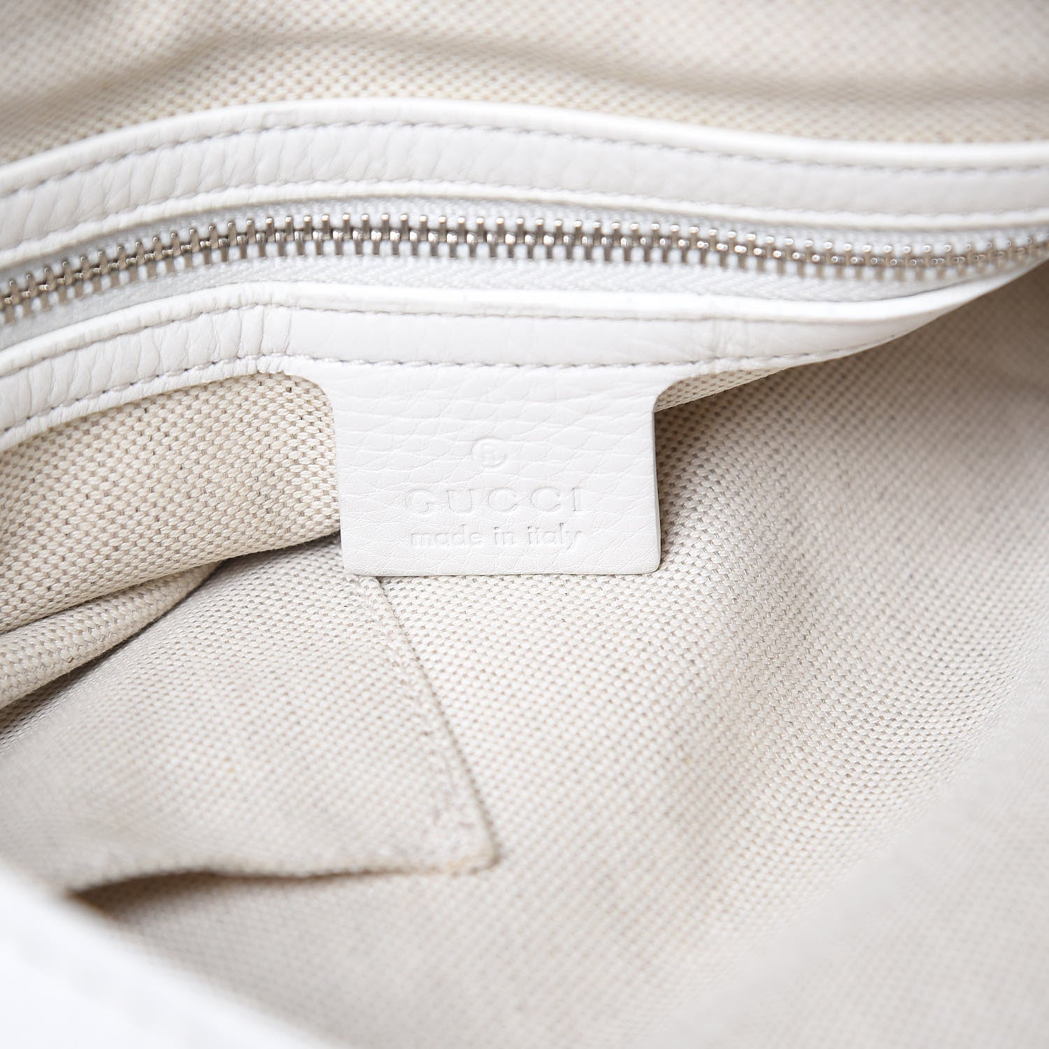 Gucci Calfskin Techno Horsebit Large Flap White 6 of 12
