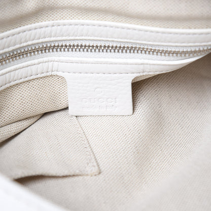 Gucci Calfskin Techno Horsebit Large Flap White 6 of 12